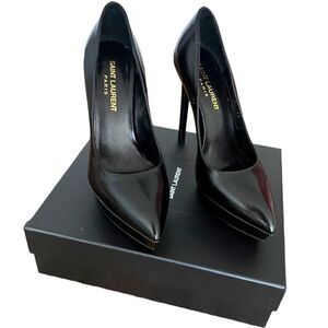 SAINT LAUREN Paris ‘Janis’ Platform Pumps  Size 35 IT.